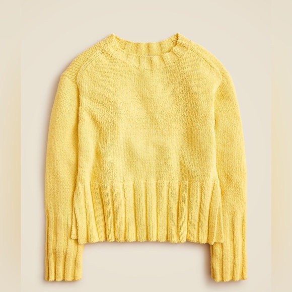 J. Crew Marina Sweater in Textured Cotton Blend - Picture 1 of 13